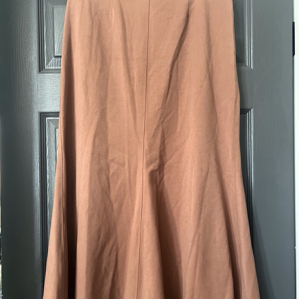 Barbara lesser fibers brown skirt size 8